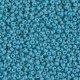 Miyuki rocailles kralen 11/0 - Matted opaque luster turquoise blue 11-2029 